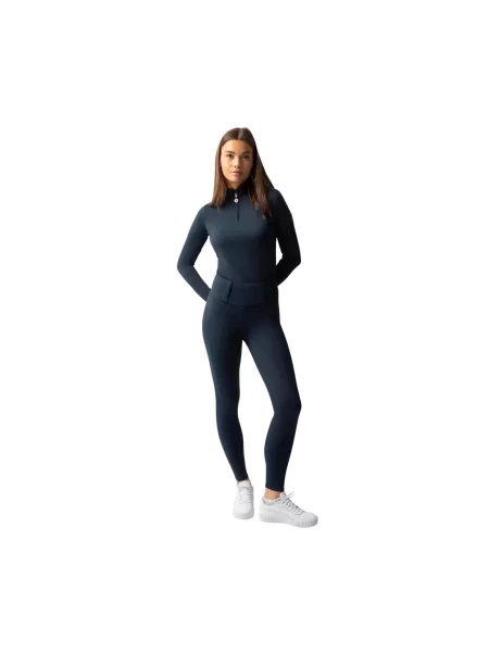 Legginsy jeździeckie z pełną przyczepnością Horze Anya czerwone