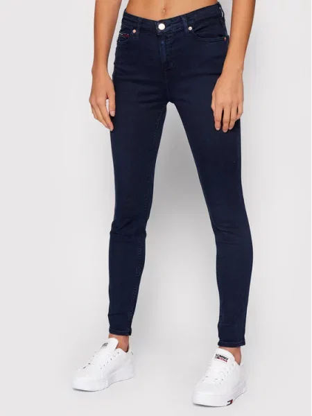 Tommy Jeans Jeansy Nora Skinny Fit granatowy
