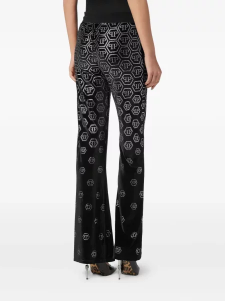 Pantaloni Philipp Plein de catifea negru