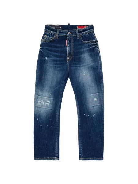 Jeansy dziecięce Dsquared2 niebieskie