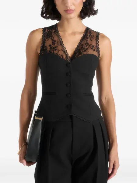 Vestă Manière De Voir din dantelă negru