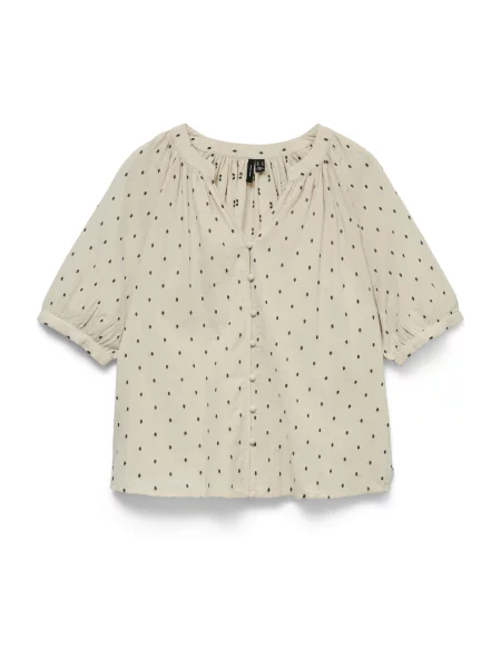 VERO MODA Halenka VMPRETTY béžová černá