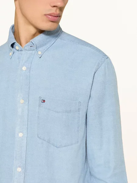 Tommy Hilfiger Koszula Flanelowa Regular Fit blau