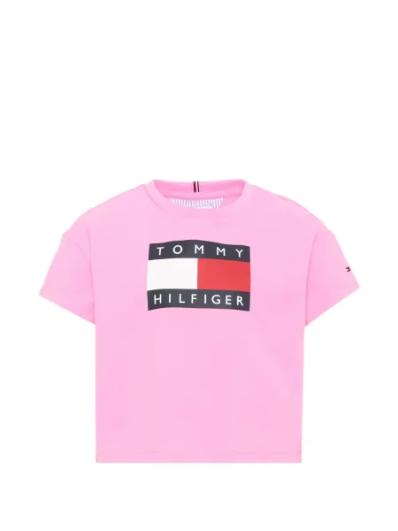 Koszulka dziecięca Tommy Hilfiger różowa