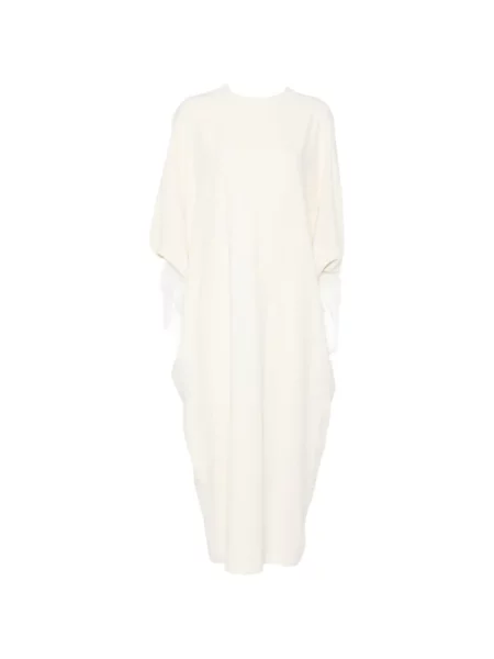 Rochie maxi Alberta Ferretti cu pene