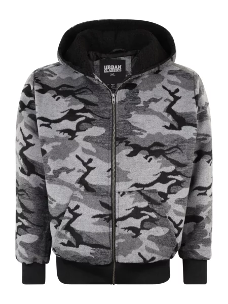 Urban Classics Prehodna jakna siva / temno siva črna