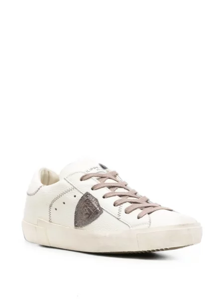 Sneakerși Philippe Model Paris cu autograf alb