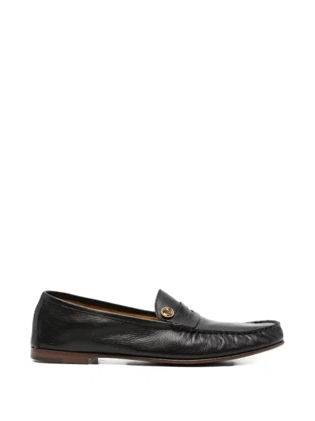 Pantofi loafer Versace din piele negru