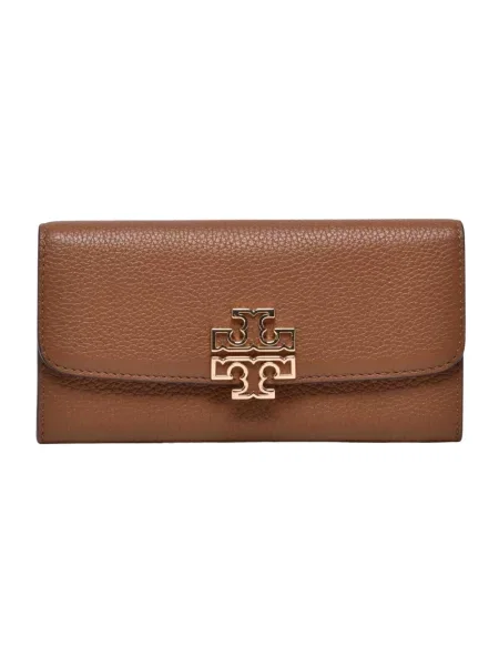 Portfel Tory Burch skórzany brązowy