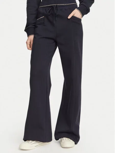 Guess Pantaloni trening Bleumarin Wide Leg