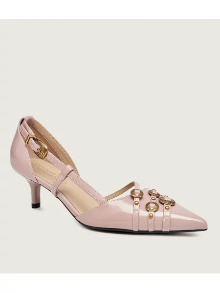 Pinko De piele pantofi Gloria 16 cu adaos de piele roz