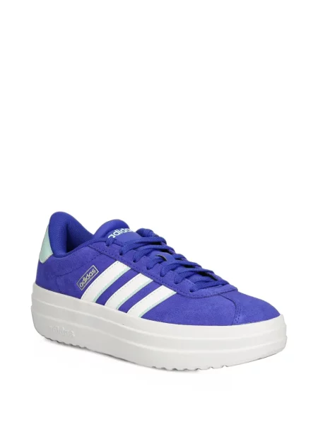 Lung papuci Adidas cu mâneci lungi cu dungi albastru
