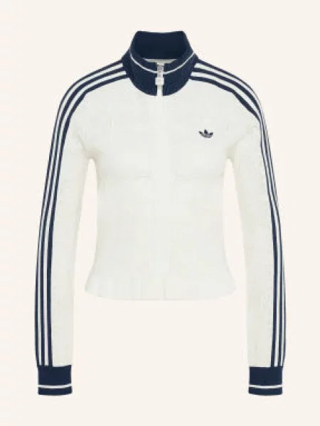 Adidas Originals Pletený Svetr S Galonovými Pruhy krémová / tmavě modrá