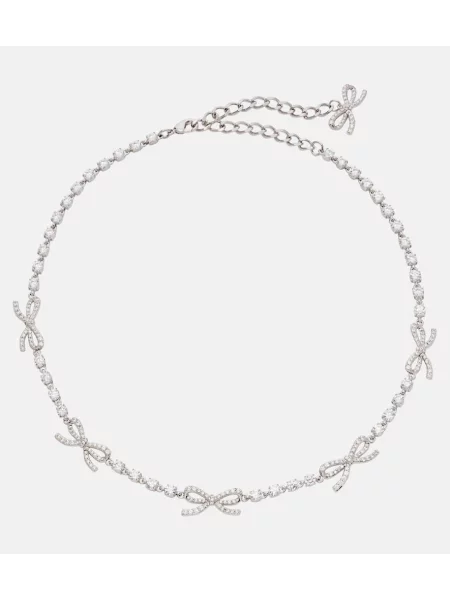 Colier Self-portrait de cristal argintiu