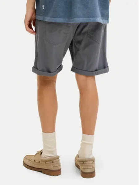 JACK & JONES Nohavice JPSTRICK DYLAN tmavosivá sivá