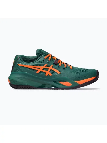 Кросівки для паделя Asics Gel-Resolution X Padel Jewel Green/Energy Orange зелені