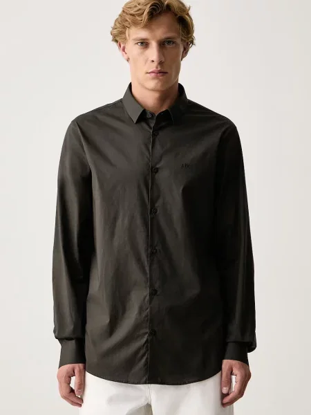 Armani Exchange cămașă pentru bărbați din cu verde