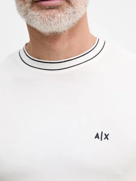Armani Exchange póló férfi viszkózos bézs