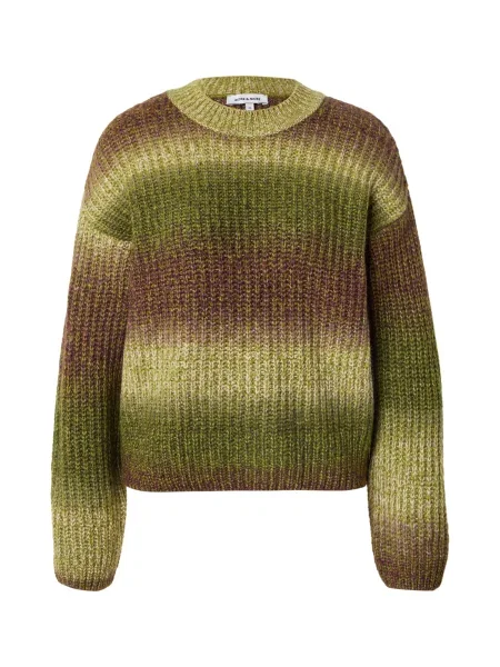 MORE & MORE Pulover kaki / oliv / ciclam