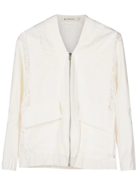 Geacă Lethicia Bronstein din dantelă alb