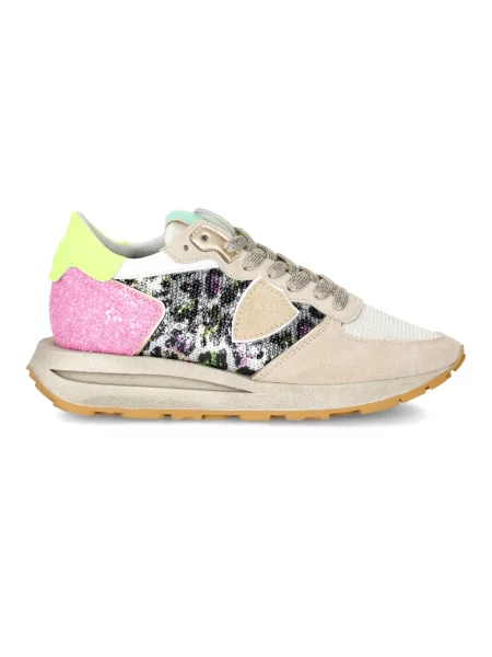Buty do biegania Philippe Model zamszowe do biegania białe