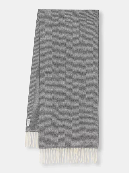 Lanvin šátek dámský vlněný šedý