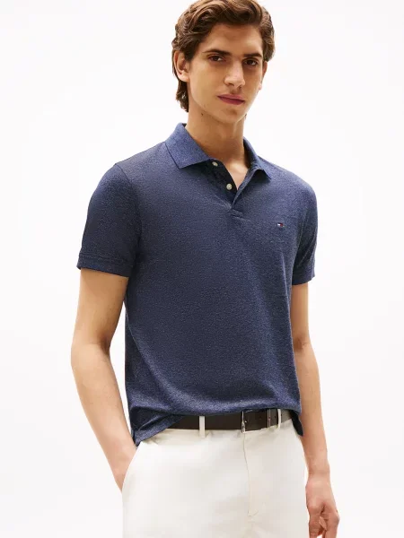 TOMMY HILFIGER Tricou albastru / roșu alb