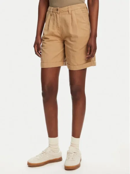 Robe di Kappa Шорти з тканини Yvonne Light Linnen бежевий