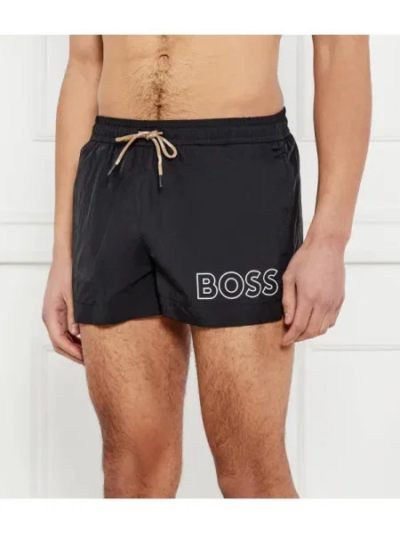 BOSS pantaloni scurți de baie bleumarin negru