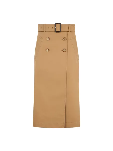 Spódnica midi Moschino beżowa