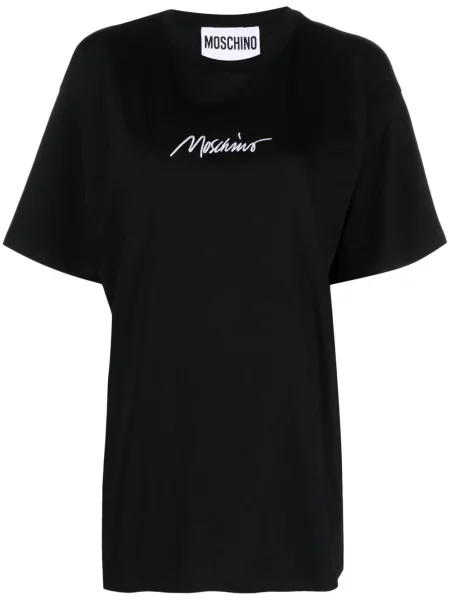 Tricou Moschino cu broderie negru