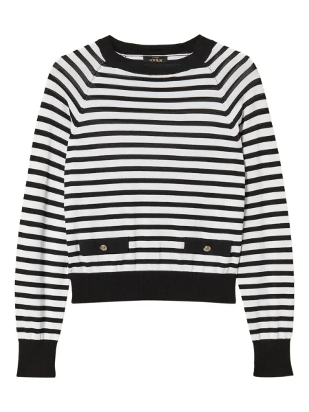 Pulover Twinset cu dungi alb