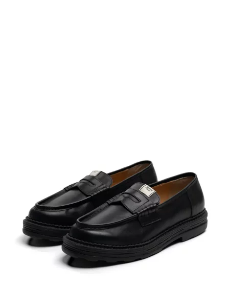 Pantofi loafer General Scale. din piele negru