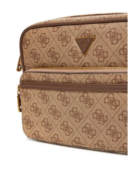 GUESS Taška cez rameno MILANO béžová hnedá