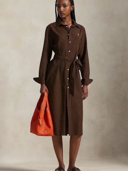 Polo Ralph Lauren rochie cu in maro