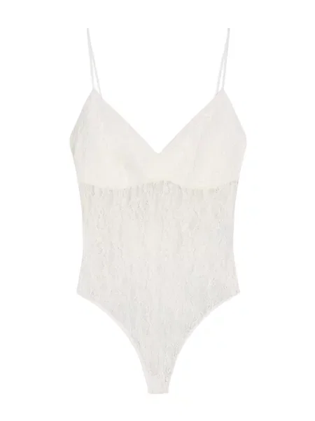 Bershka Bodi majica bela