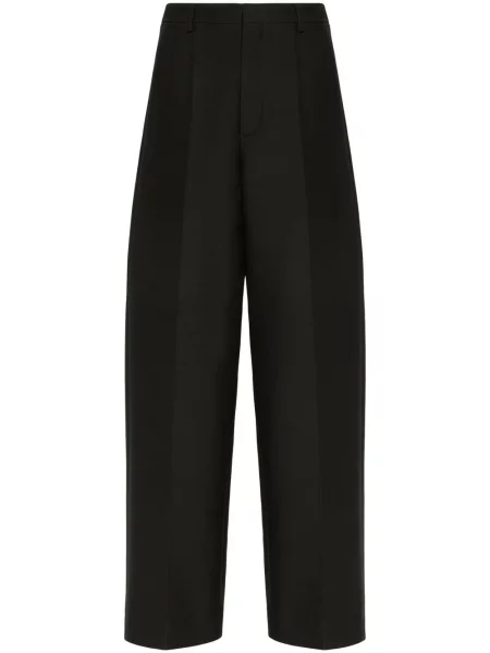 Pantaloni Valentino de lână negru