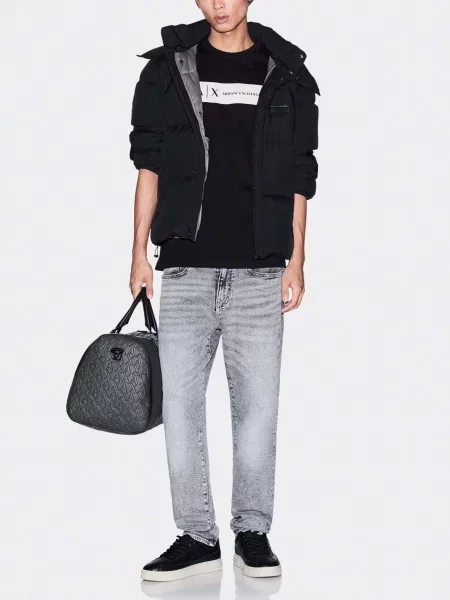 Ремінь Armani Exchange з ремінцями бордовий