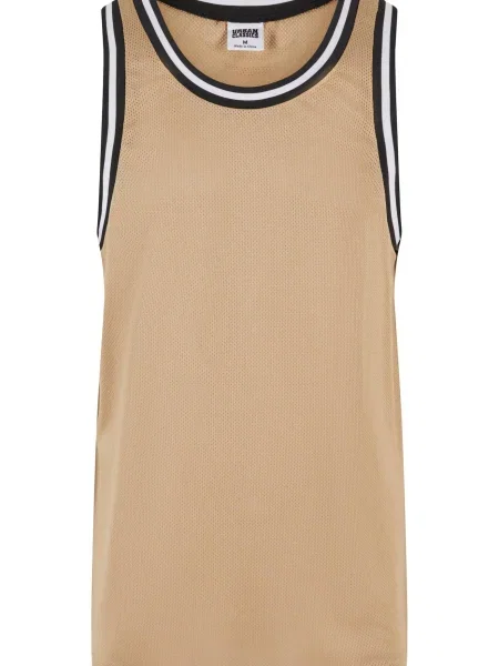 Urban Classics Tricou / negru / alb bej