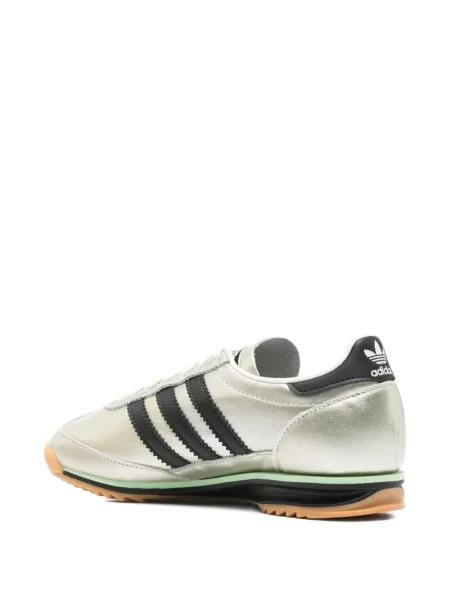 Sneakerși Adidas din piele cu dungi albastru
