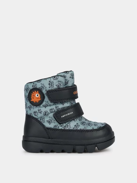 Детские дутики Geox черные