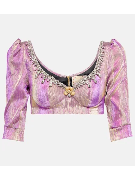 Top Miss Sohee o krotszym kroju różowy