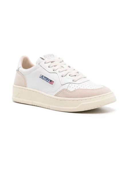 Sneakers Autry Medalist Low Wom White Leather/ Beige Suede EUR 36 białe