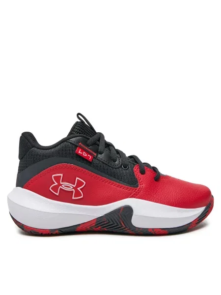 Μπασκετικά Παπούτσια Under Armour Grade School UA Lockdown 7 κόκκινο