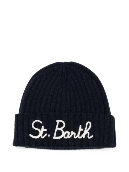 Căciulă Mc2 Saint Barth cu broderie tricotate albastru