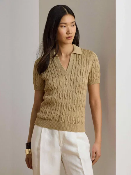 Tricou Lauren Ralph Lauren bej