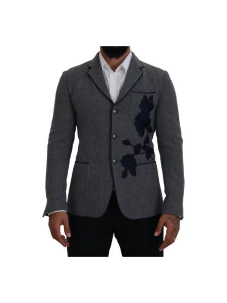 Marynarka Dolce And Gabbana wełniana szara