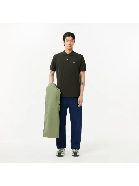 Lacoste Koszulka Polo Oryginał Petit Piqué zielona