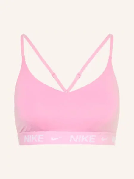 Nike Sportovní Podprsenka Indy růžová bílá