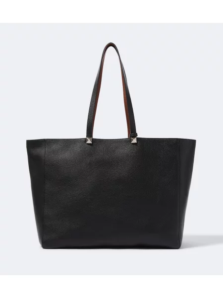 Reversibil geantă Valentino Garavani din piele negru